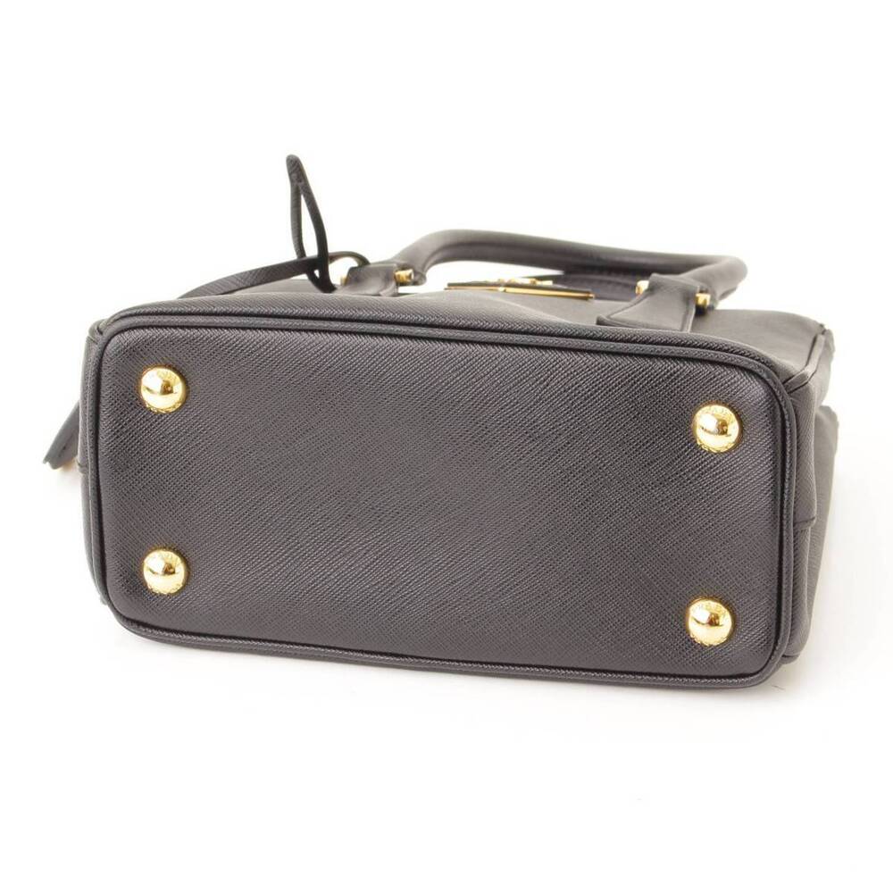 Prada Galleria Saffiano Handbag Shoulder Bag Black - Picture 5 of 10